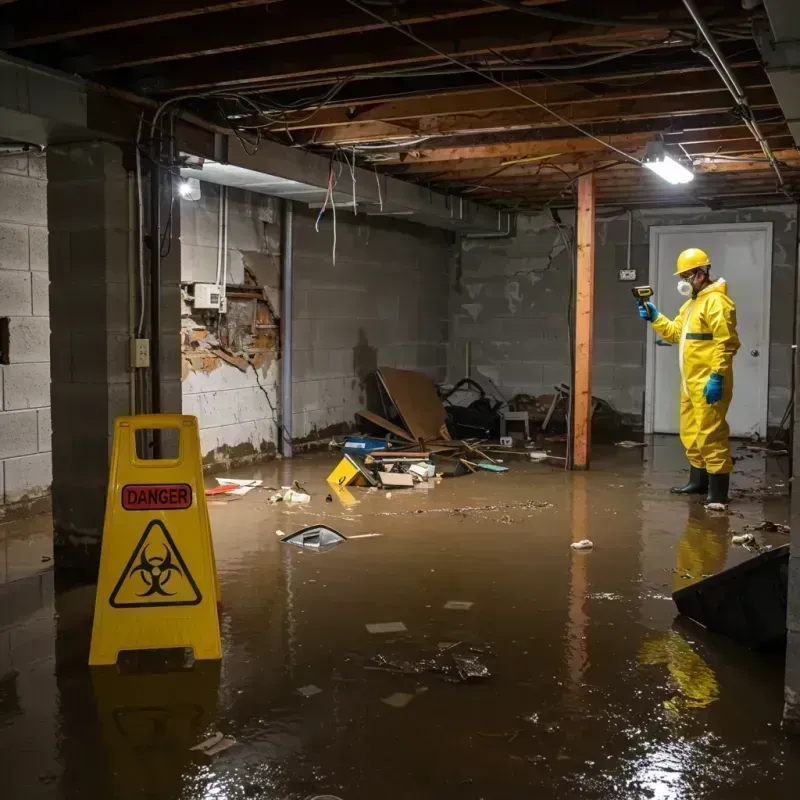 Flooded Basement Electrical Hazard in Lyford, TX Property